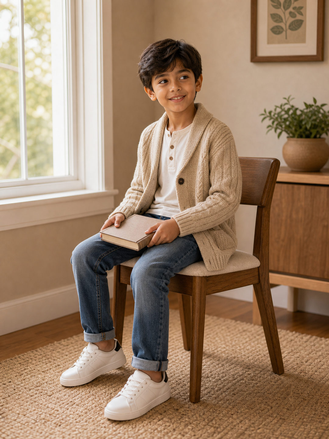 Classic Photo Poses for Kids seated classic portrait pose reference