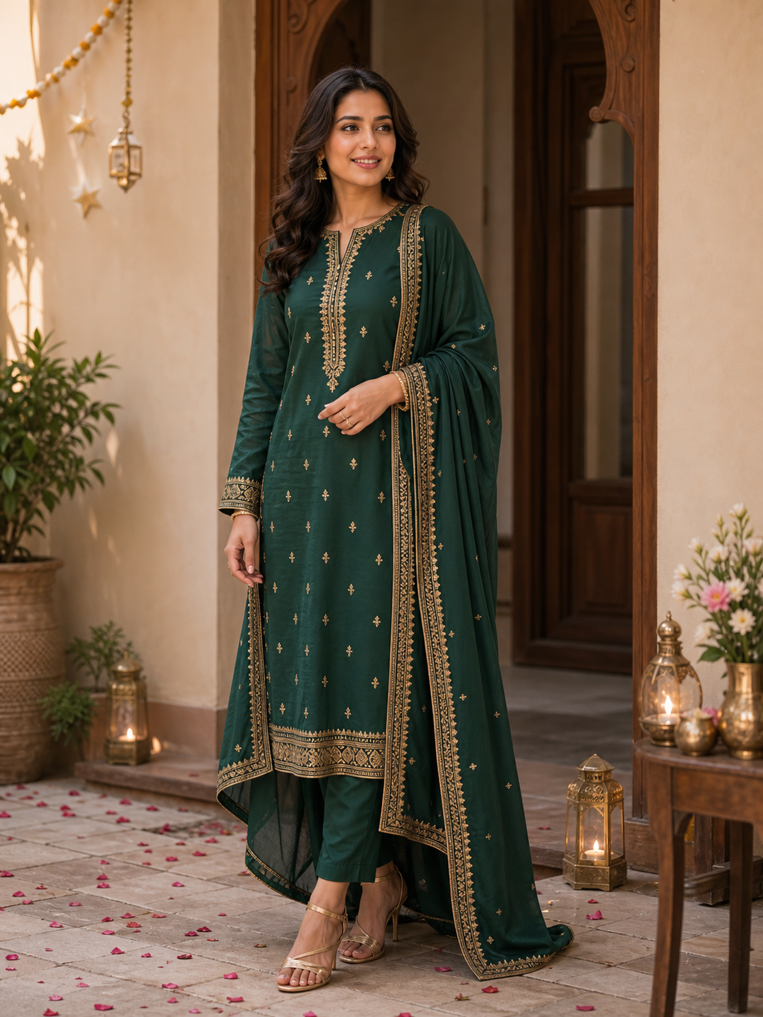 Poses for Eid in Suit festive standing pose pose reference