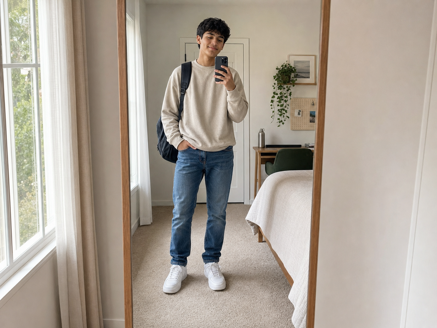 Age-appropriate boys mirror selfie pose reference for poses for mirror selfies boys