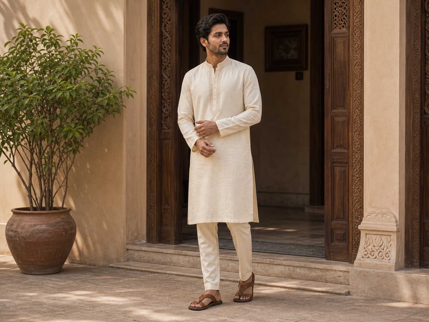Men's kurta traditional pose reference for photo pose for eid men